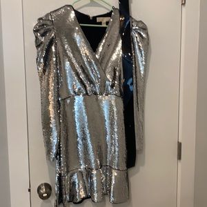 Michael Kors silver sequin dress